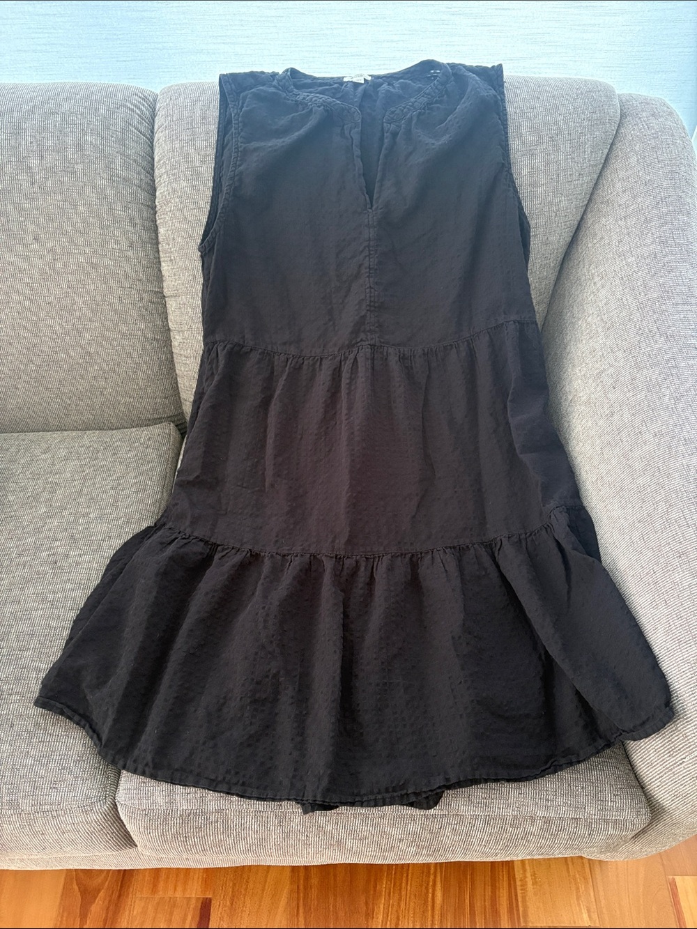 dylan Black Sleeveless Tiered Summer Dress xl